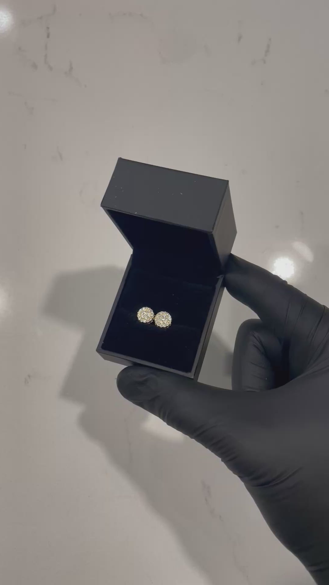 YELLOW CIRCLE VVS MOISSANITE EARRINGS