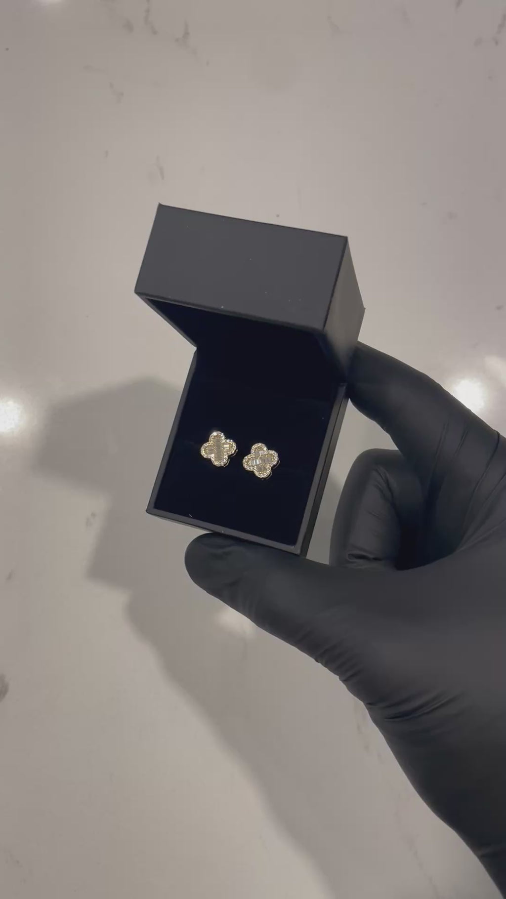 YELLOW CLOVER VVS MOISSANITE EARRINGS