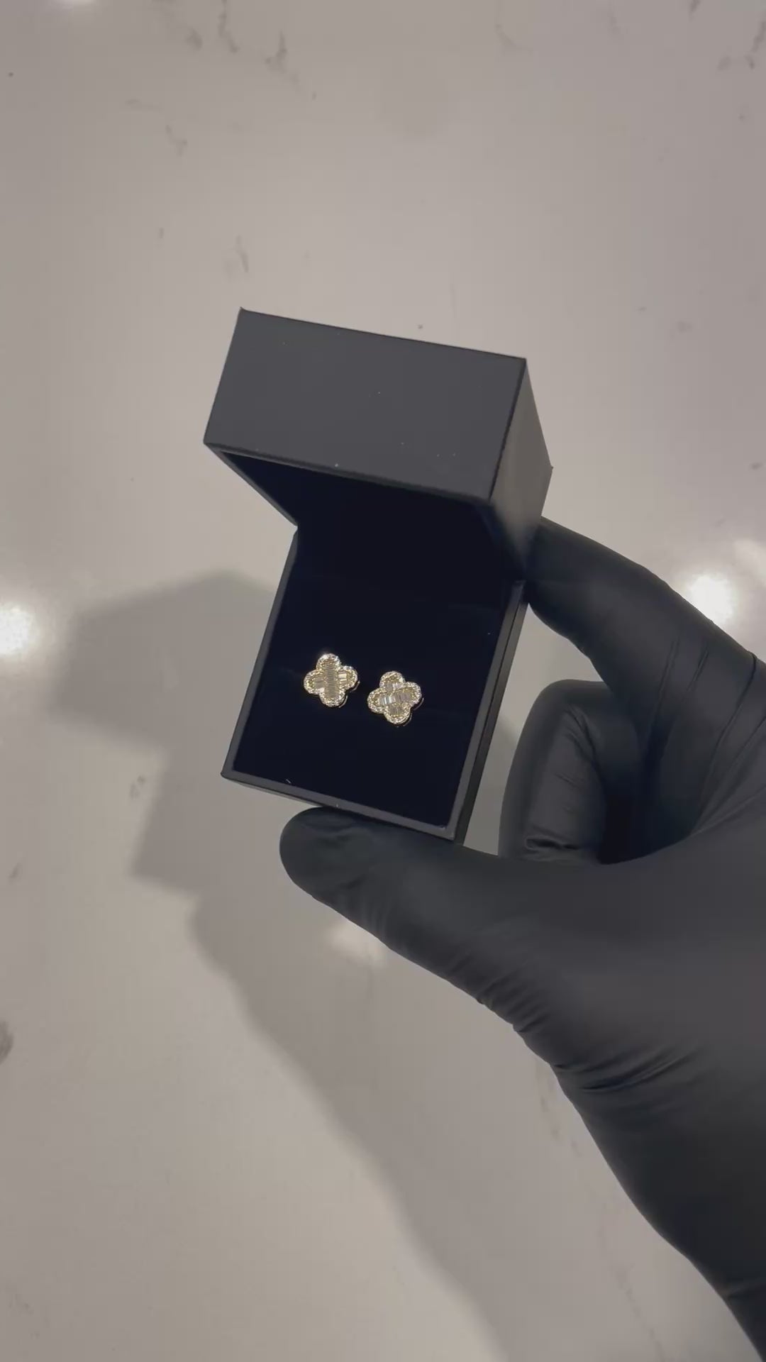 YELLOW CLOVER VVS MOISSANITE EARRINGS